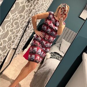 Size 2 Ted Baker Iconic London Cab Dress, perfect for the holidays.